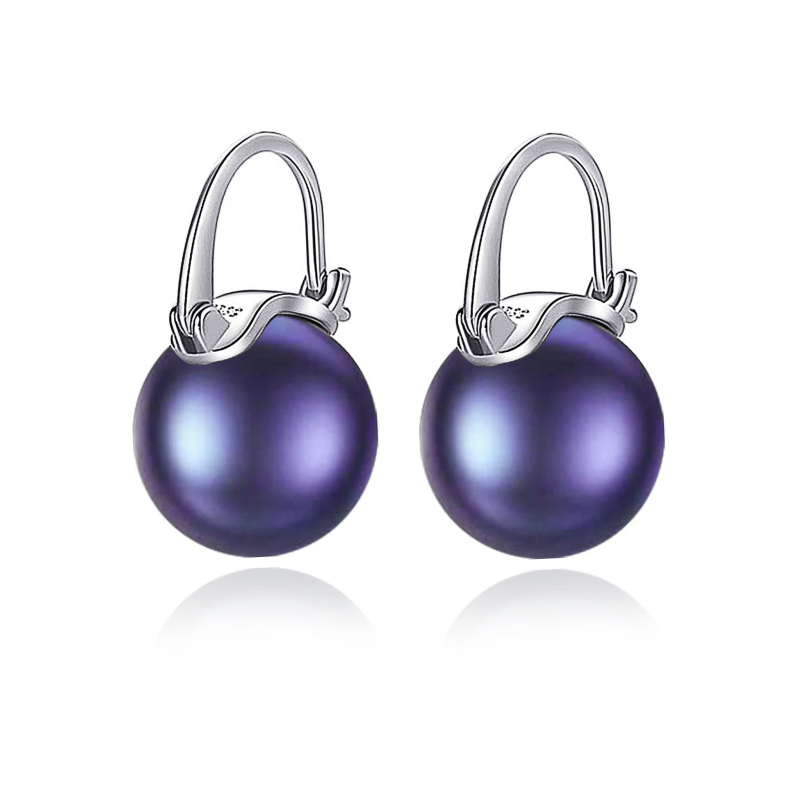 Elegant 925 Sterling Silver Pearl Drop Earrings