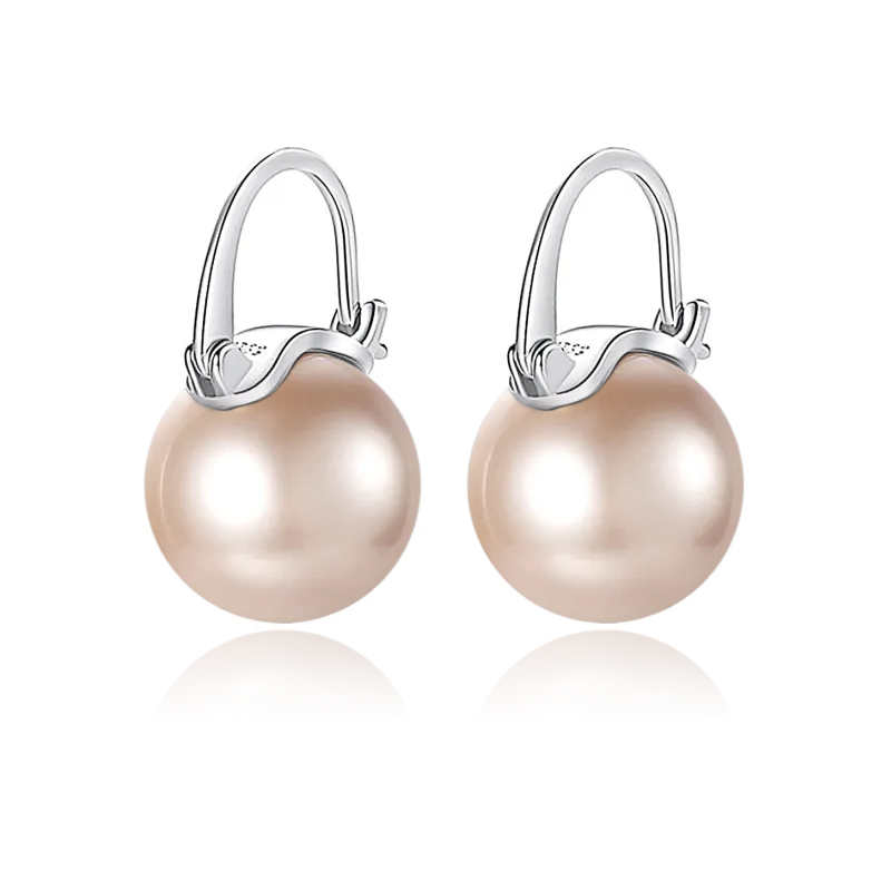 Elegant 925 Sterling Silver Pearl Drop Earrings