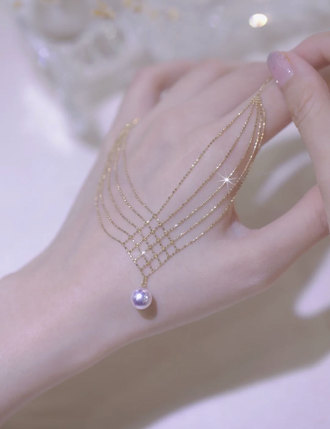 🔥Limited Time Promotion🎁Akoya Pearl Lace Necklace