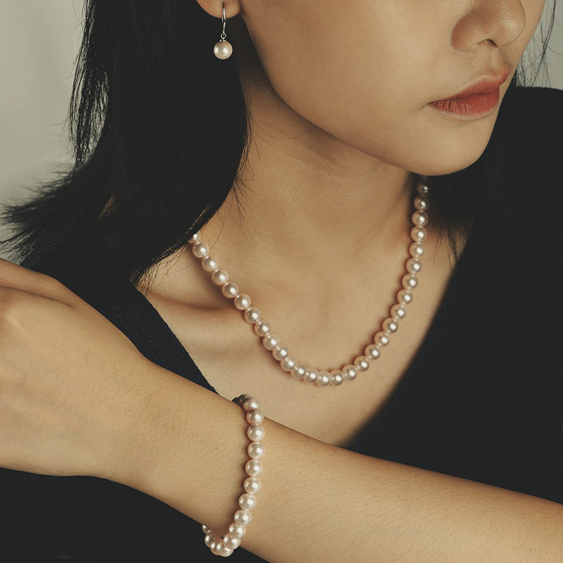 🔥Hot Sale - 50% OFF🎁Akoya Pearl Jewelry Set (Necklace, Bracelet, Earrings)