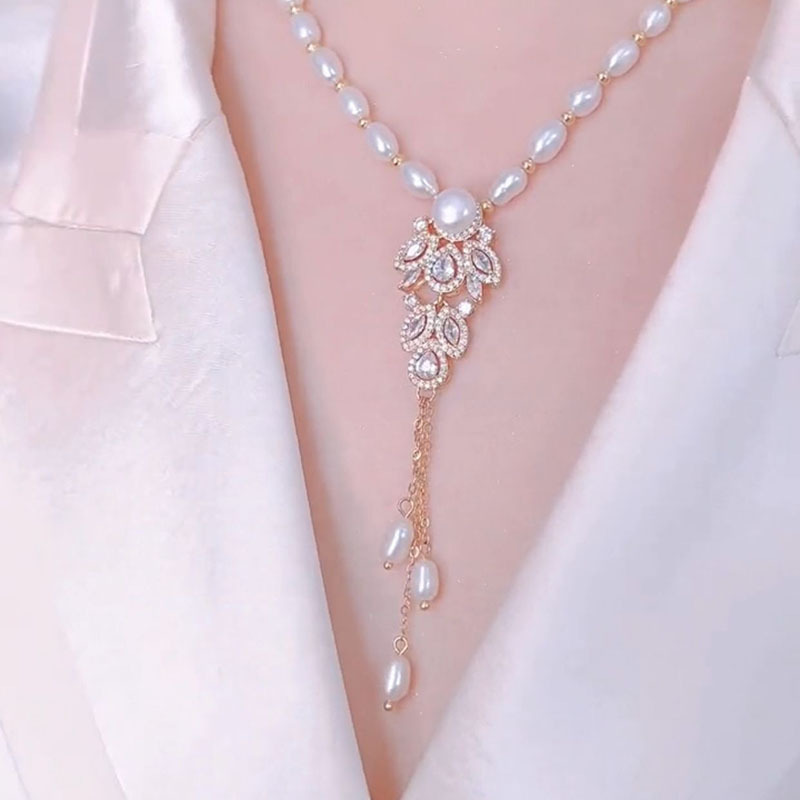 Perfect Gift 🎁 Natural Freshwater Pearl Pendant Necklace