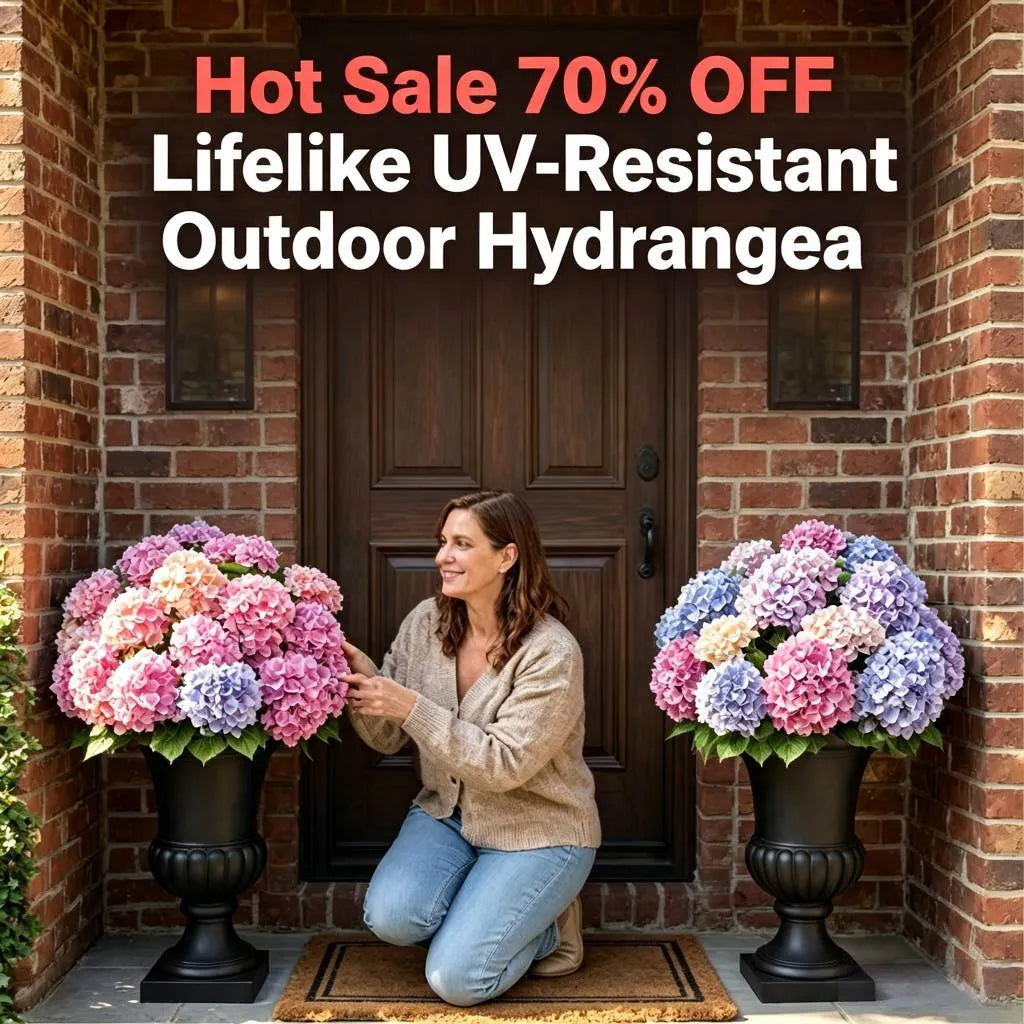 🔥2026 Hot Sale🔥Artificial Outdoor Hydrangea Flowers - UV resistant, Waterproof, Windproof