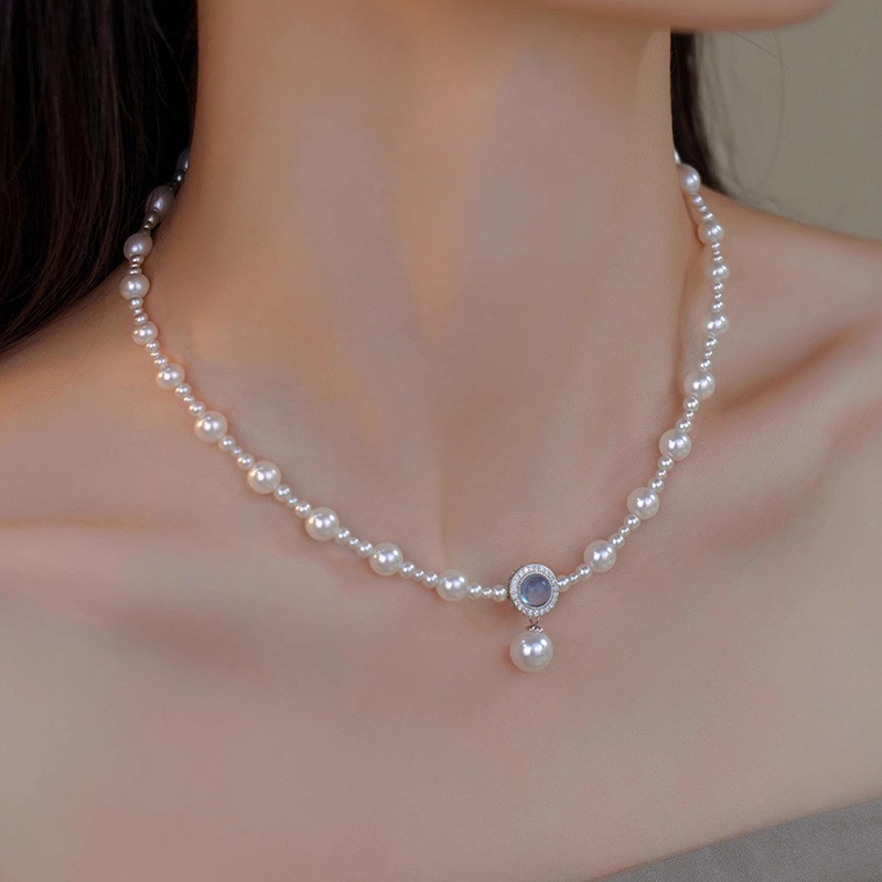 Aquamarine Akoya Pearl Set