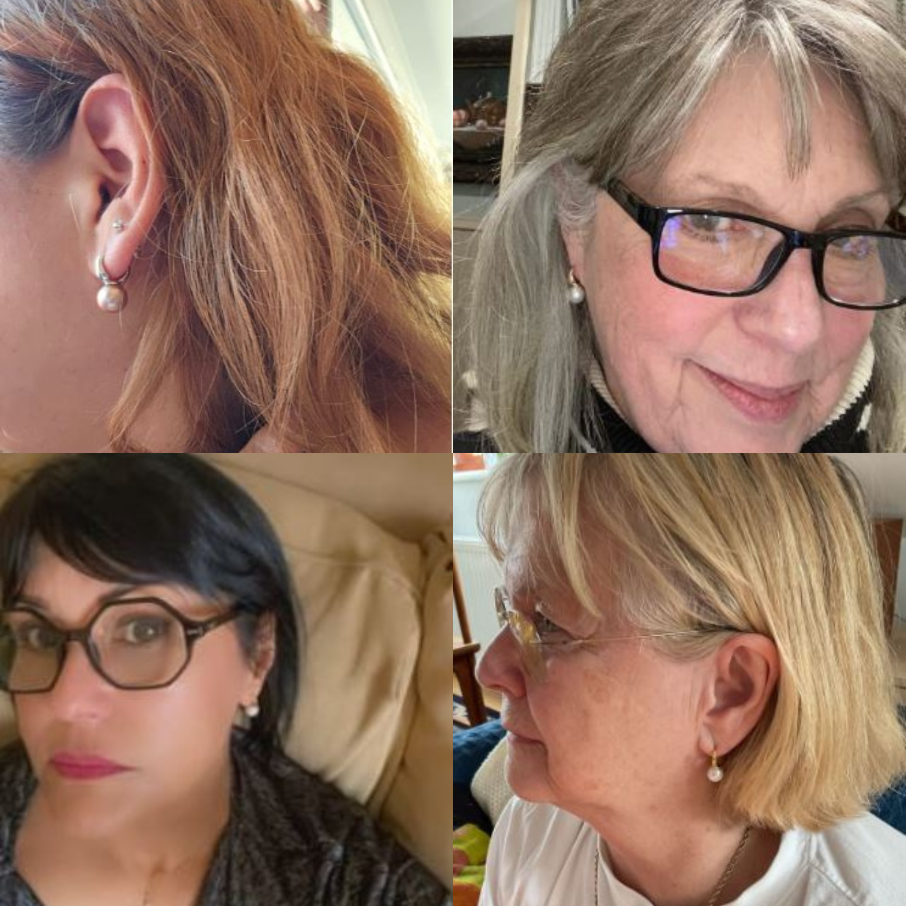 Classic Round Hoop Freshwater Pearl Earrings