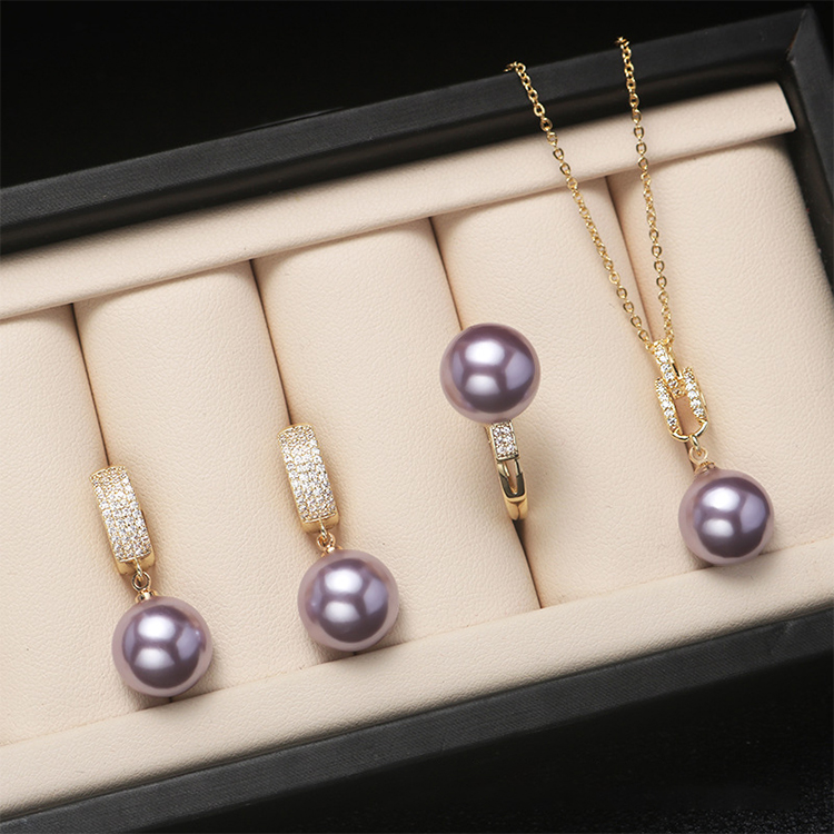 🔥Hot Sale - 60% OFF 🎁 Akoya Pearl Jewelry Set (Necklace, Ring, Earrings)