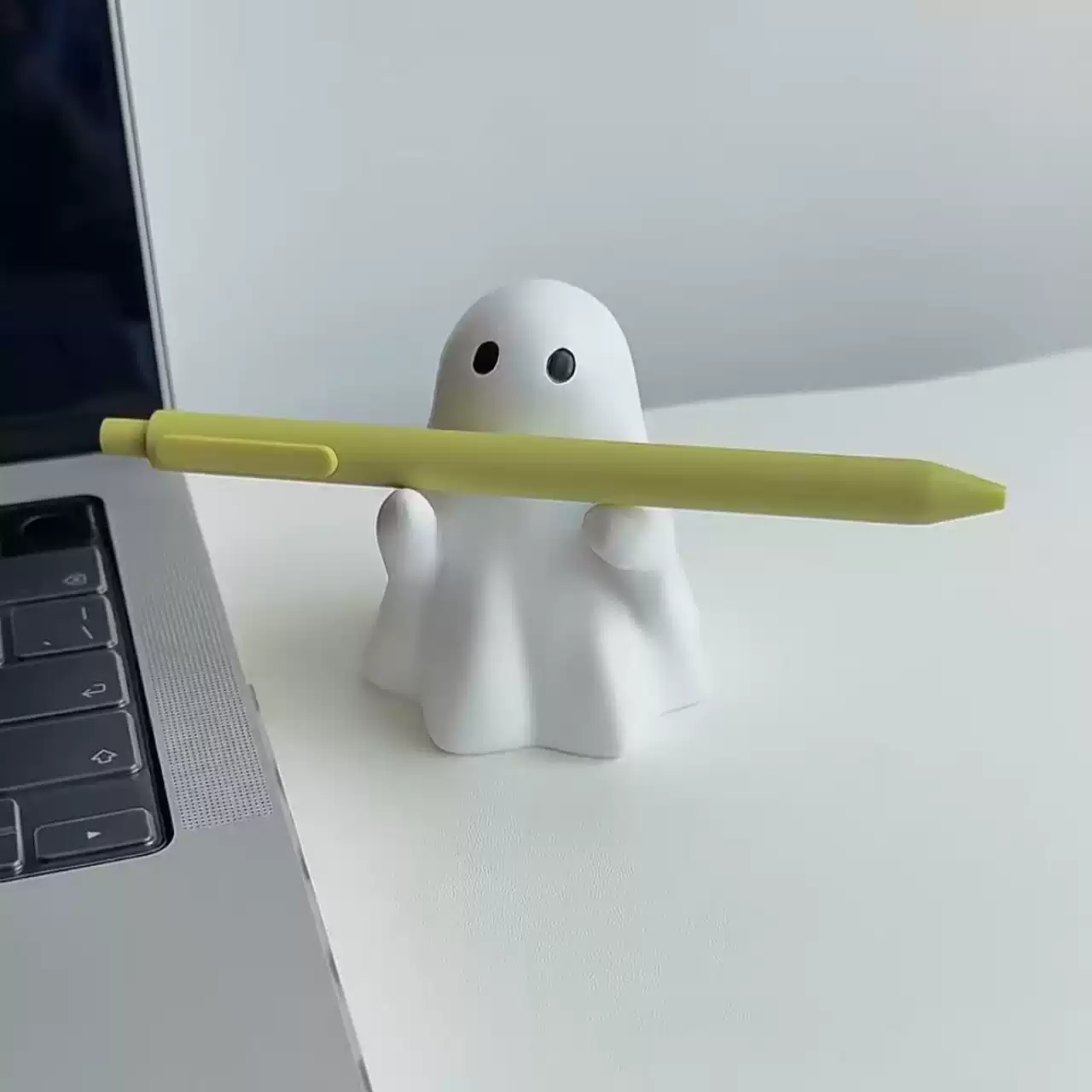 Geist Stifthalter Halloween Deko – Süßer Pen Holder Für Schreibtisch, Weiß
