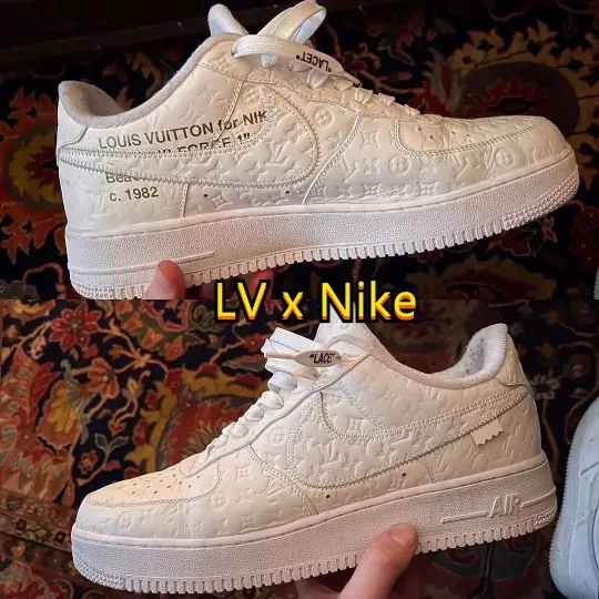 [Naujo produkto leidimas] [Naujas metų produktas] LOUISVUITTONX Nike Air Force 1 White [Grynieji pinigai pristatymo metu]