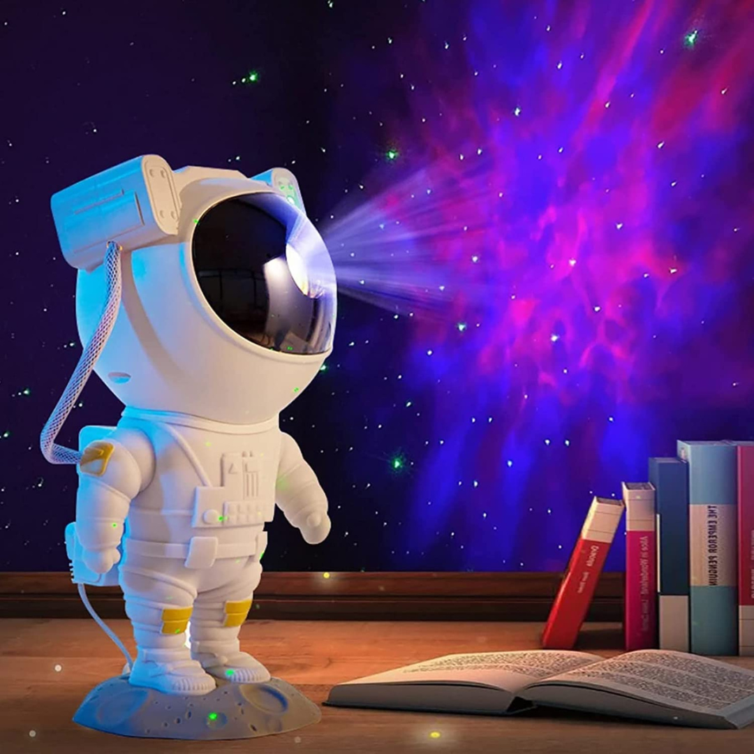 "Astronaut Galaxy" projektoriaus įkraunama lempa su nuotolinio valdymo pultu
