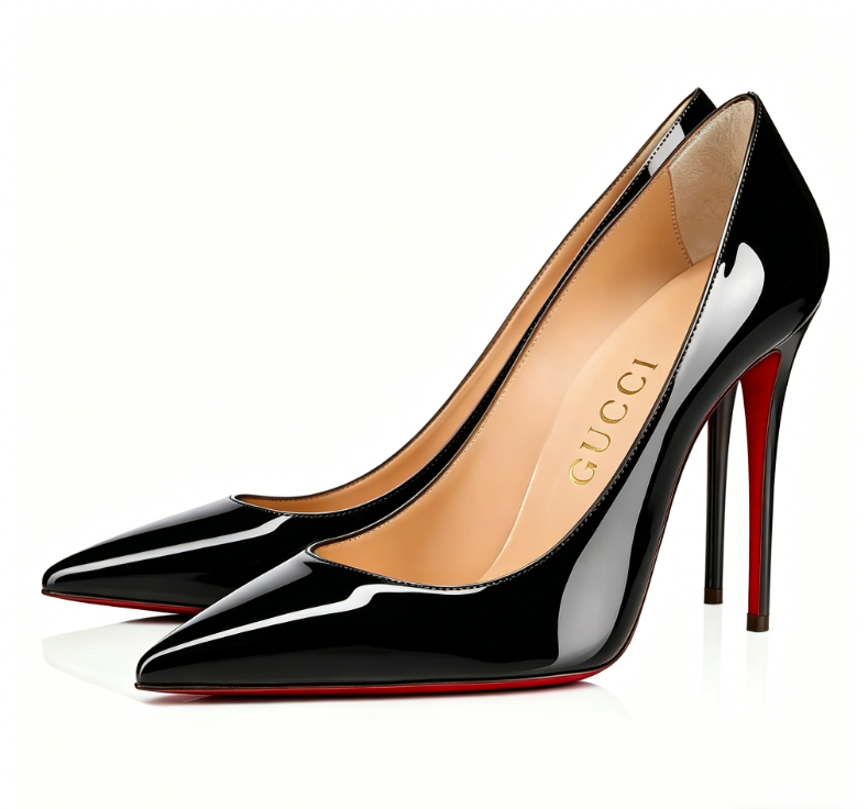 2026 m. nauji moteriški juodi odiniai "Gucci®" batai