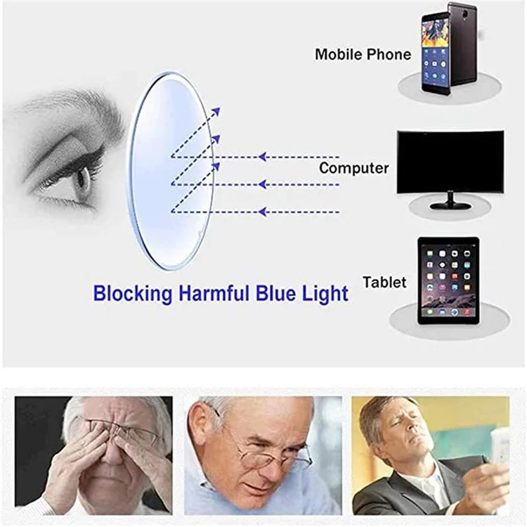 【Pirkite 1 Gaukite 1 nemokamai】FoldFlat Sapphire High Hardness Anti Blue Progressive Far Near Dual Purpose Glasses