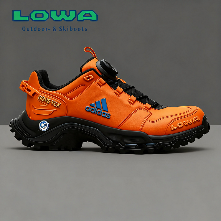Patvarūs vyriški adidas® ir Lowa darbo ir žygio batai, puikiai tinkantys bet kokiai progai.