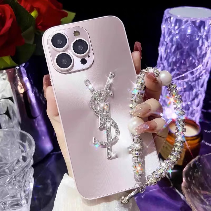 Etui na telefon YSL High Tech zapobiegające upadkowi z soczewkami Apple Crystal