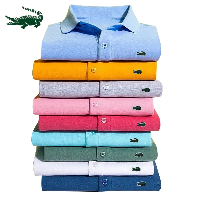 Premium Men's Polo Shirt: High-End Embroidery, Business Casual Style