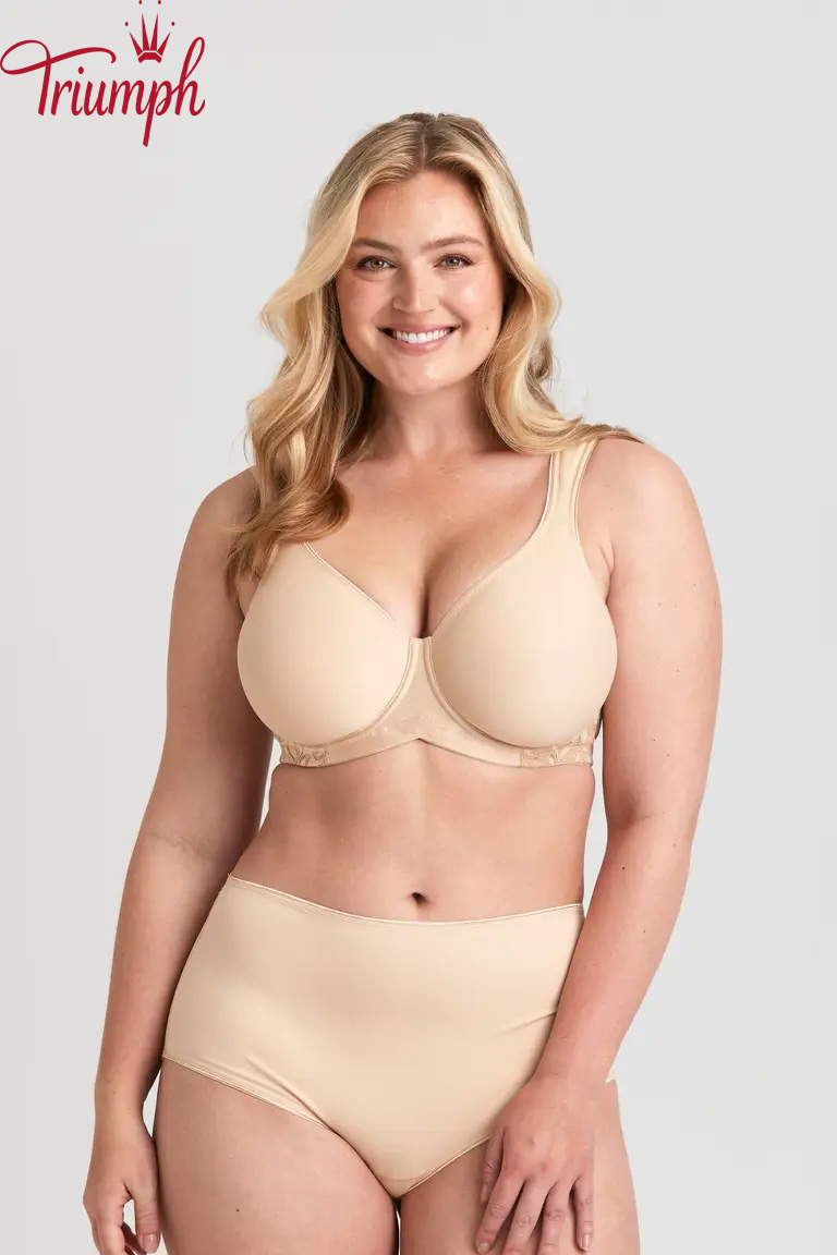 Triumph - (3 ks) Nevystužená drôtená podprsenka