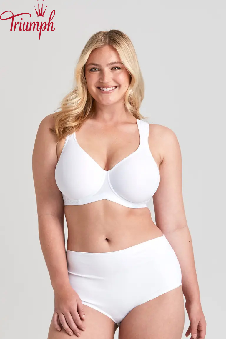 Triumph - (3 ks) Nevystužená drôtená podprsenka