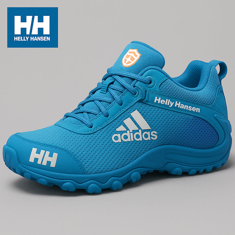 Nauji vyriški darbo batai iš Helly Hansen ir adidas su plieninėmis pirštų apsauga, apsaugančiomis nuo mėlynių ir pradūrimų.
