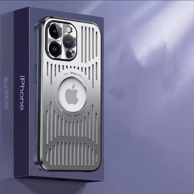 iPhone fém hűtő és légáteresztő tok