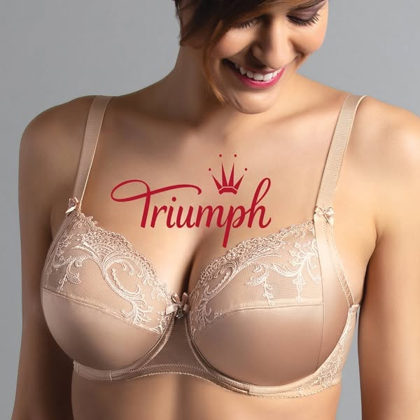 TRIUMPH® – 3 kosi. 💖 ✨ Nov ženski modrček iz mehke čipke
