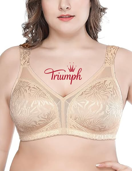 TRIUMPH® – 3 kosi. 💖 ✨ Nov ženski modrček iz mehke čipke
