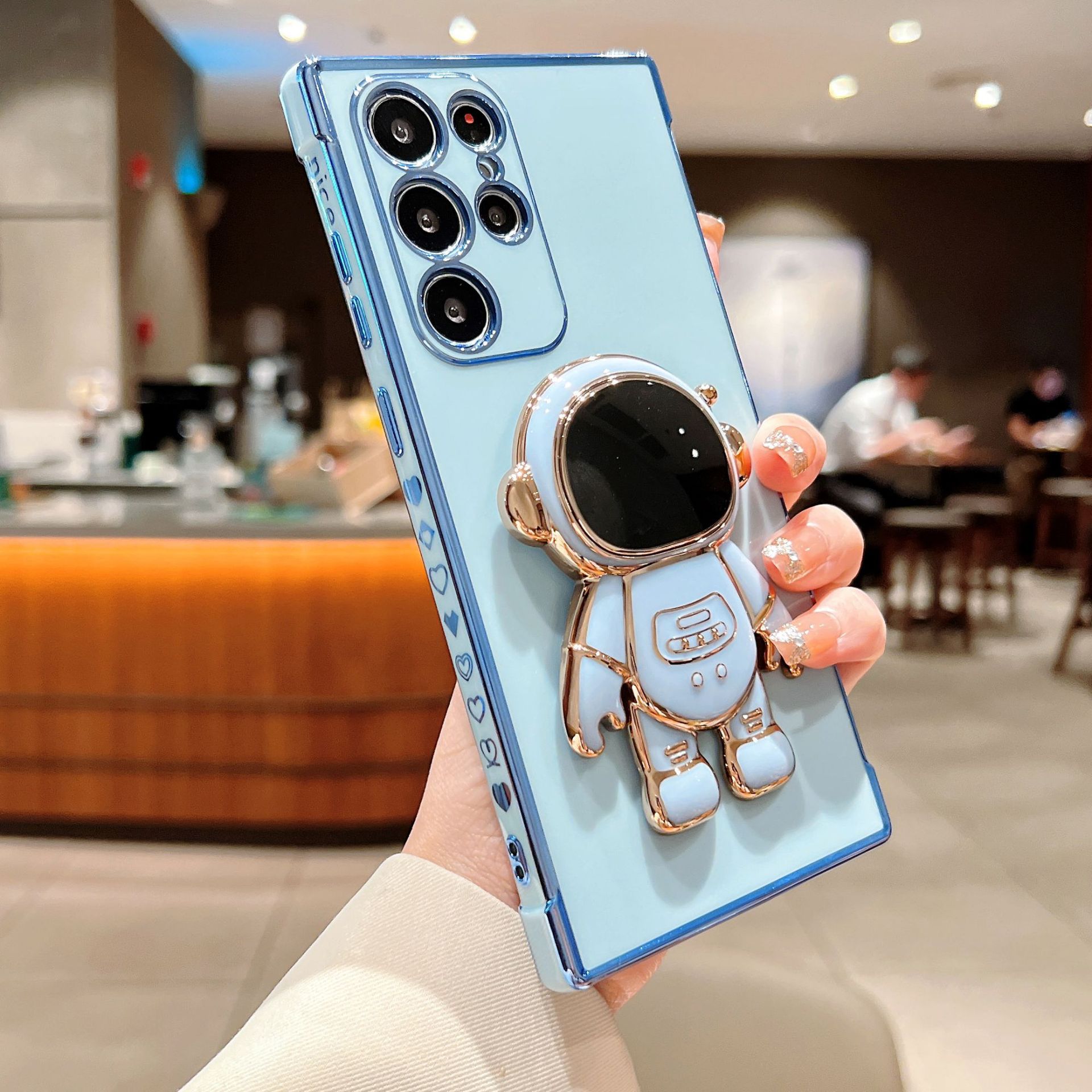 Primerno za Samsung S23, S22, S21, A33, A53, A54 itd. Etui za mobilni telefon Astronaut