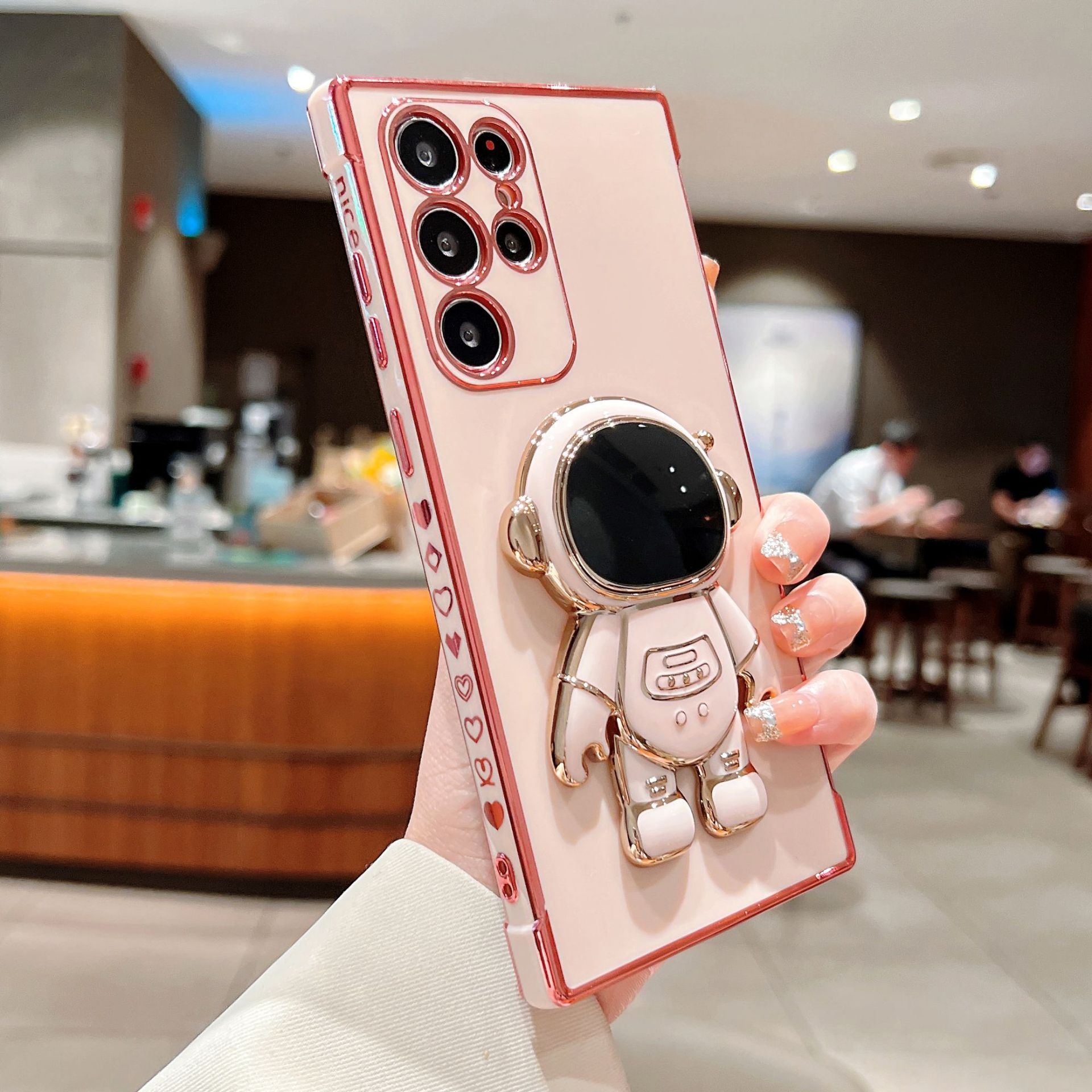 Primerno za Samsung S23, S22, S21, A33, A53, A54 itd. Etui za mobilni telefon Astronaut