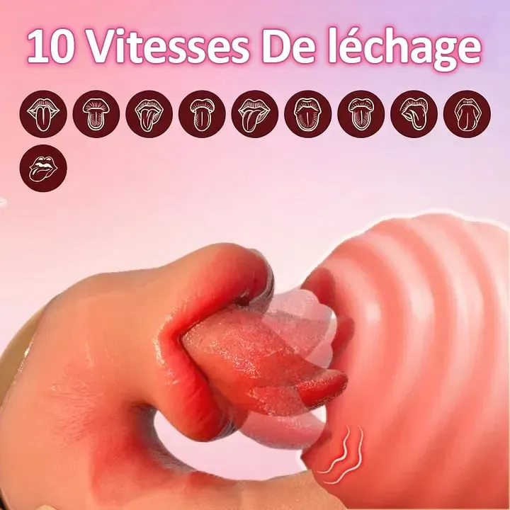 Athena – 3 az 1-ben lökő és nyalogató vibrátor – MI-alapú alkalmazással vezérelt, melegíthető G-pont-stimulátor 10-féle nyalogató üzemmóddal