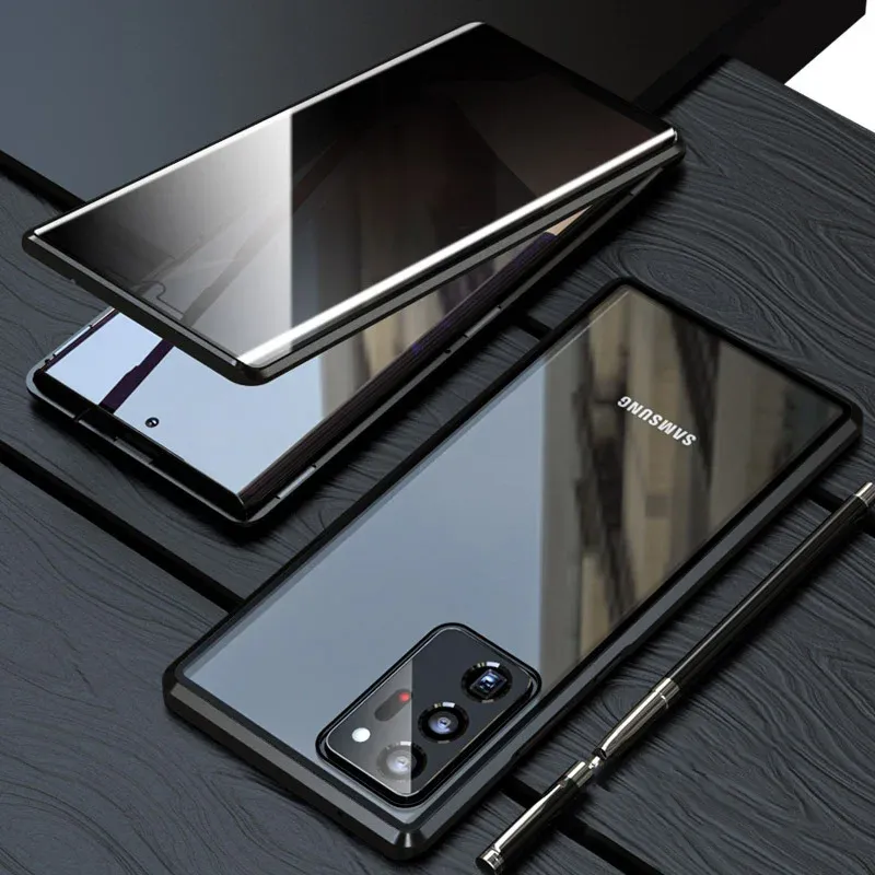 A Samsung megakadályozza a kukucskálót Kétoldalas mágneses edzett üveg telefontok