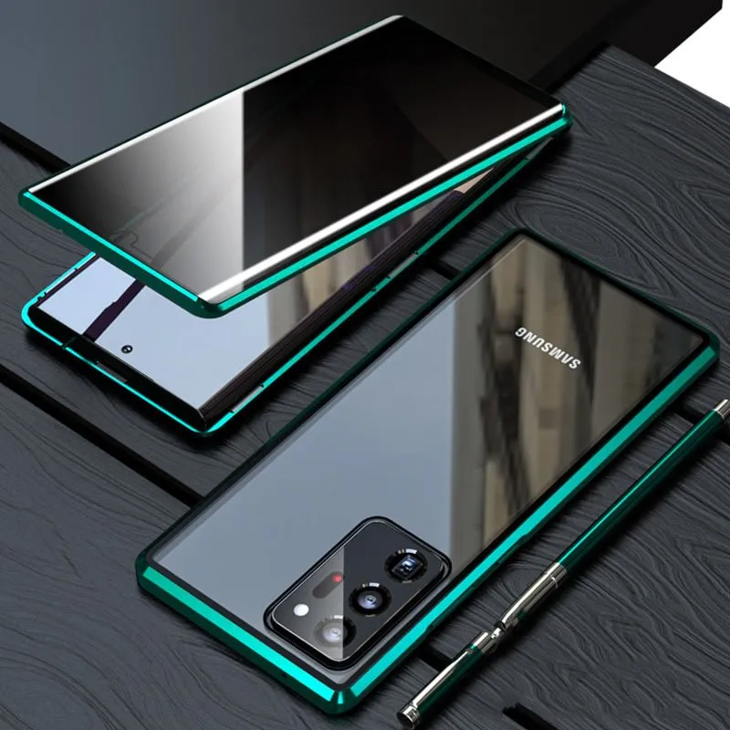 A Samsung megakadályozza a kukucskálót Kétoldalas mágneses edzett üveg telefontok