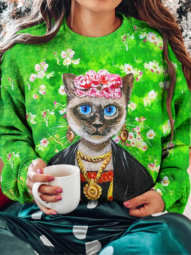 Siamese cat clearance sweatshirt