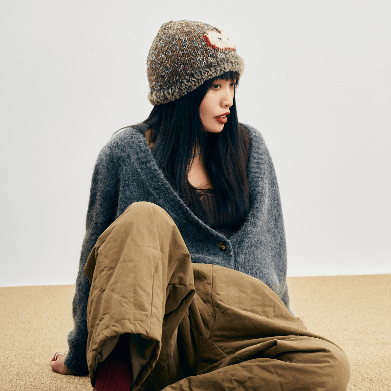 Hand-Crocheted | Wool Apple Hat- Artisan Hand-Crocheted--feeky-Unique Sustainable Fashion