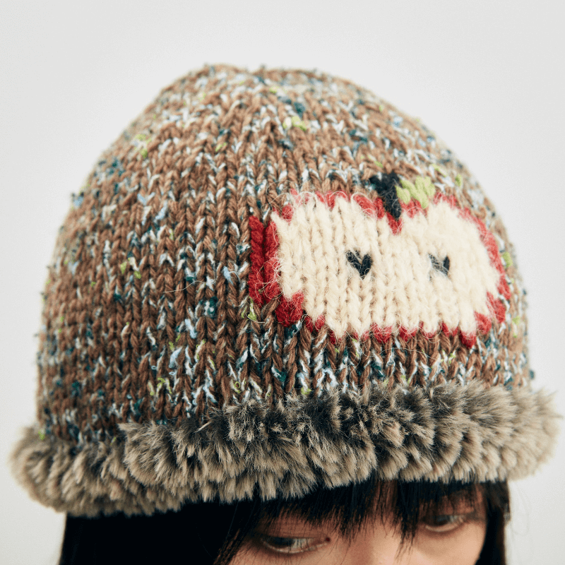 Hand-Crocheted | Wool Apple Hat- Artisan Hand-Crocheted--feeky-Unique Sustainable Fashion