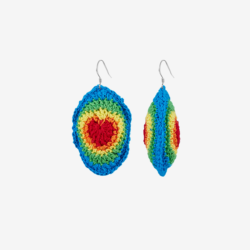  Micro-Crochet | Thermal Imaging Earrings- Artisan Hand-Crocheted--feeky-Unique Sustainable Fashion