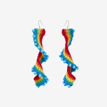 Curly earrings
