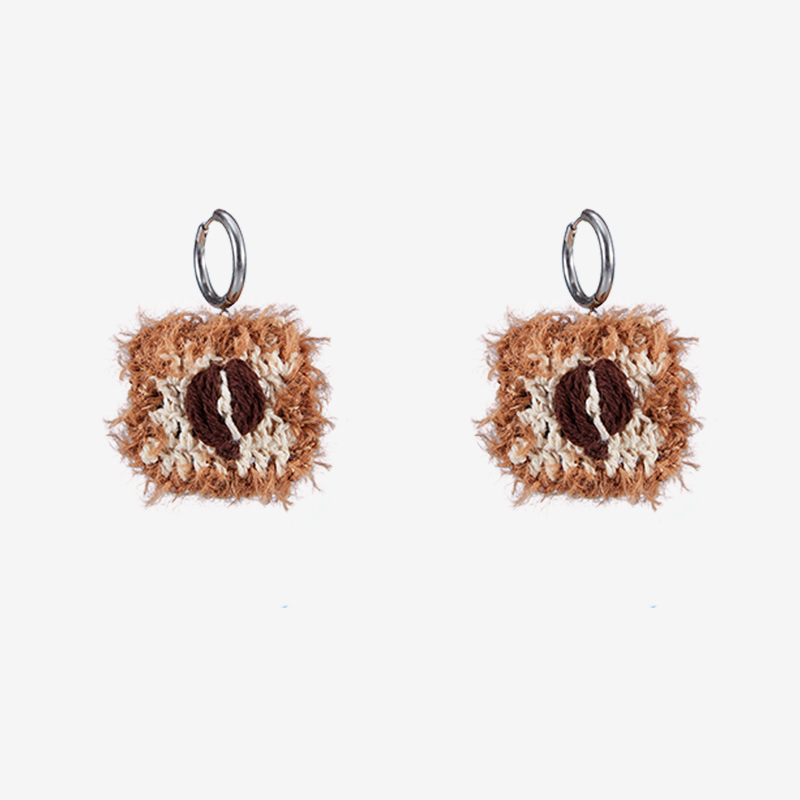 Coffee bean earrings-feeky