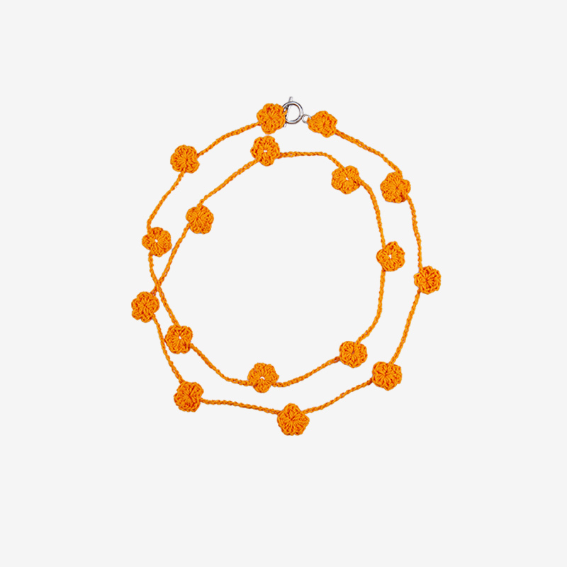 Orange blossom necklace