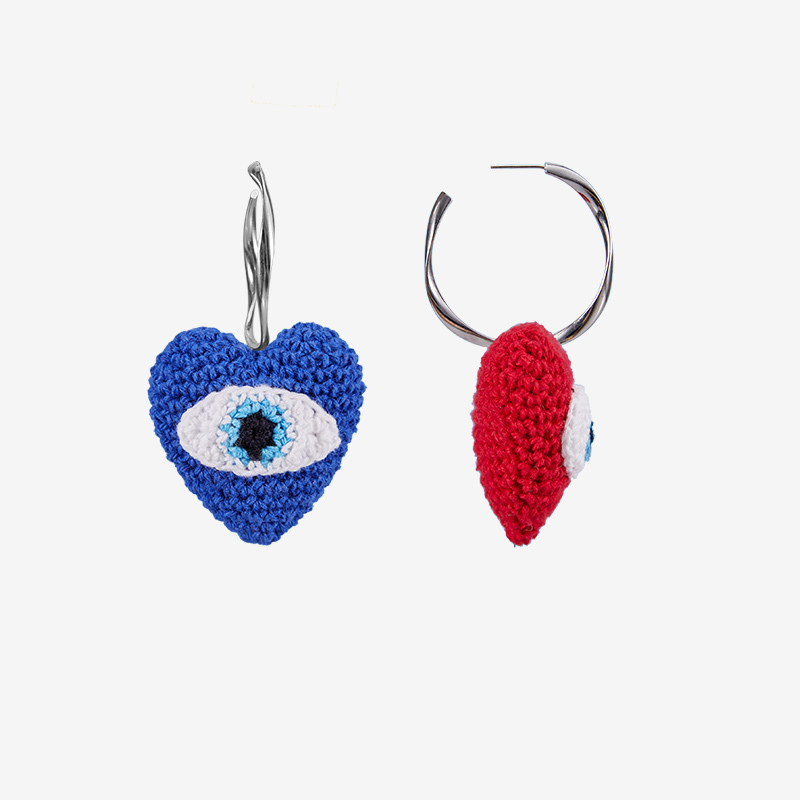 love eye earrings