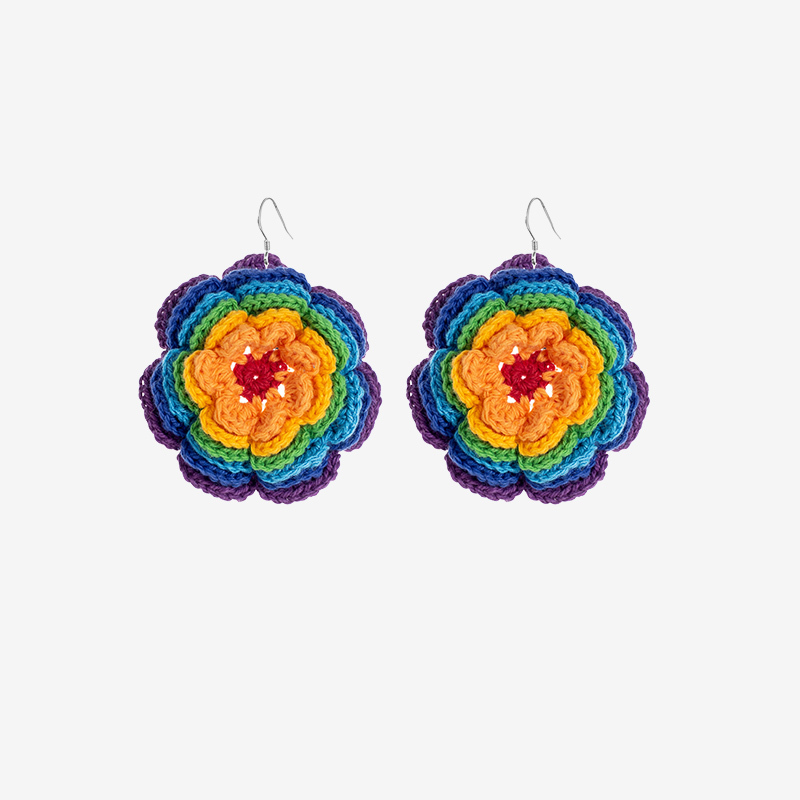 Handmade fashion earrings Rainbow earrings-feeky