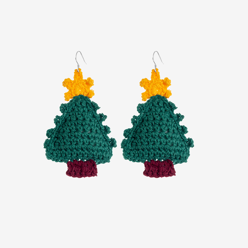 Christmas tree earrings