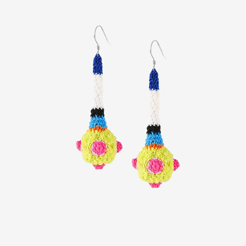Three-dimensional exaggerated earrings