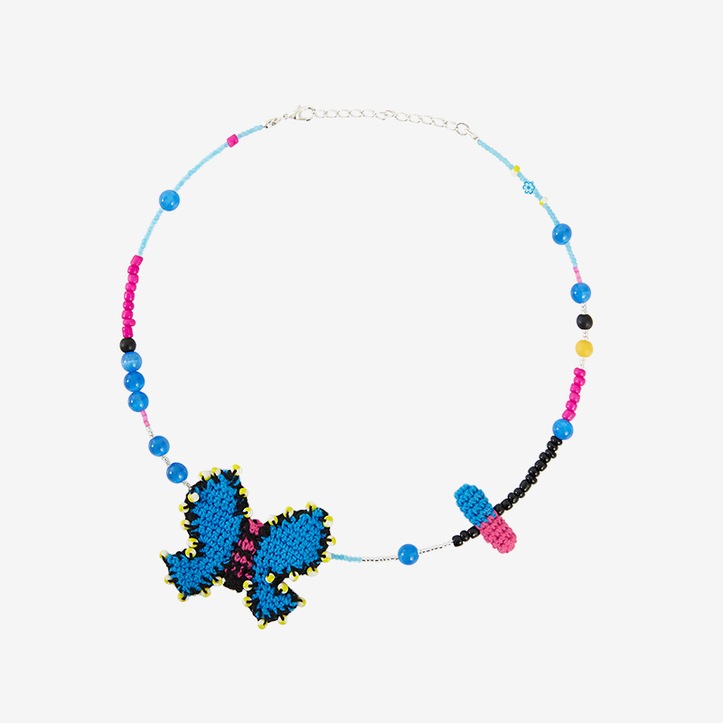 Butterfly capsule necklace