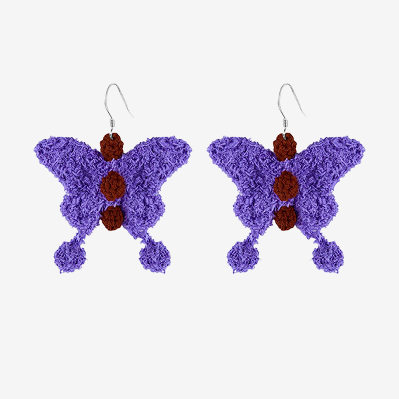 handmade jewelry  unique accessories Vintage Butterfly Earrings-feeky