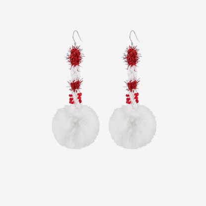 Snowball earrings