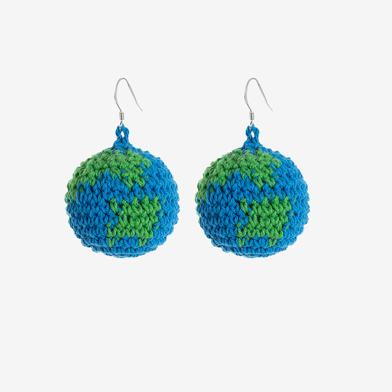 Handmade fashion earrings Spiral Earth Earrings-feeky