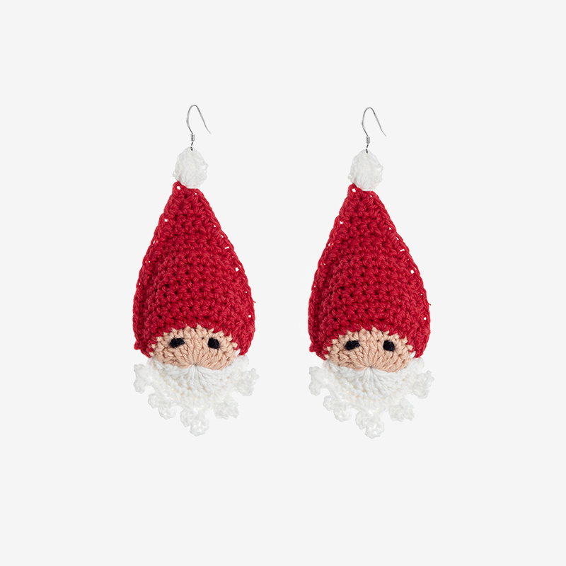 Handmade fashion earrings Santa Claus Earrings-feeky