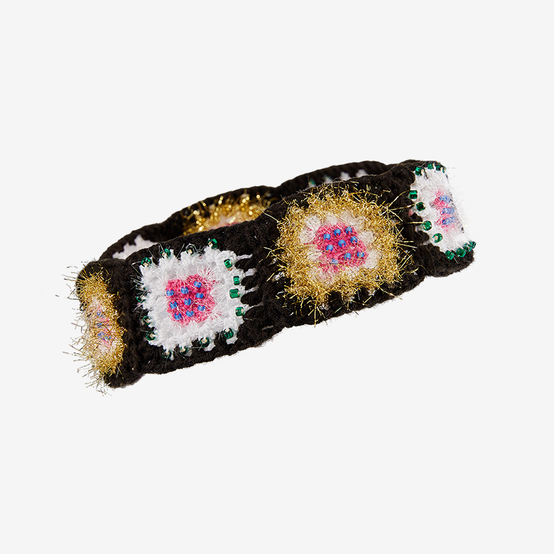 Hand-Crocheted | Shiny Headband- Artisan Hand-Crocheted--feeky-Unique Sustainable Fashion