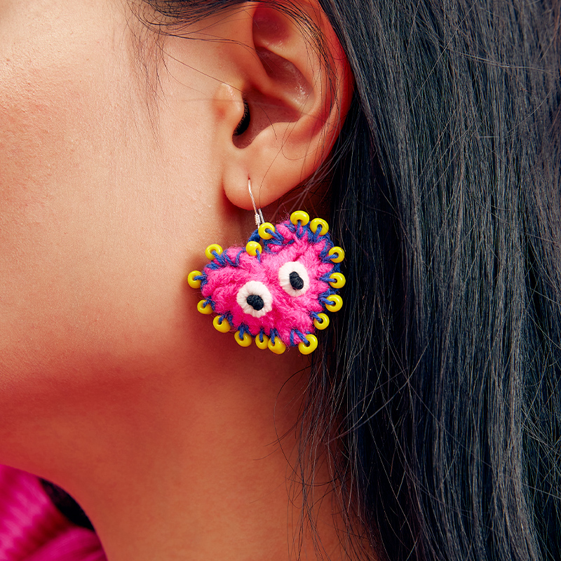 handmade jewelry  unique accessories love earrings-feeky