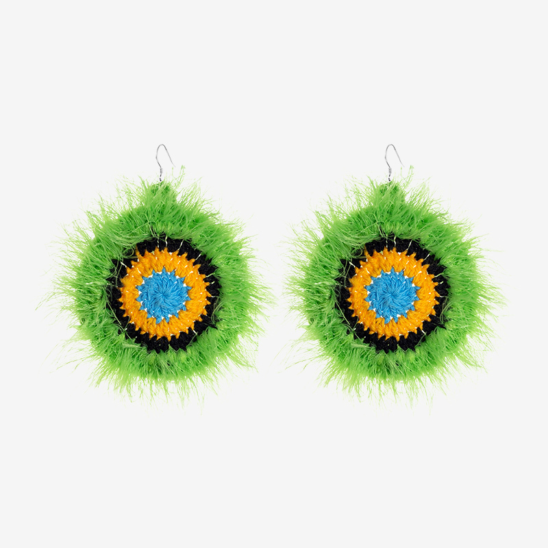 Handmade fashion earrings Concentric circle earrings-feeky