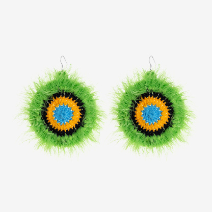 Concentric circle earrings