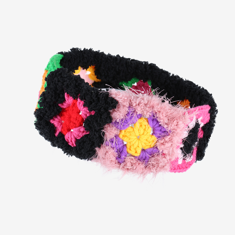 Hand-Crocheted | Black Headband- Artisan Hand-Crocheted--feeky-Unique Sustainable Fashion