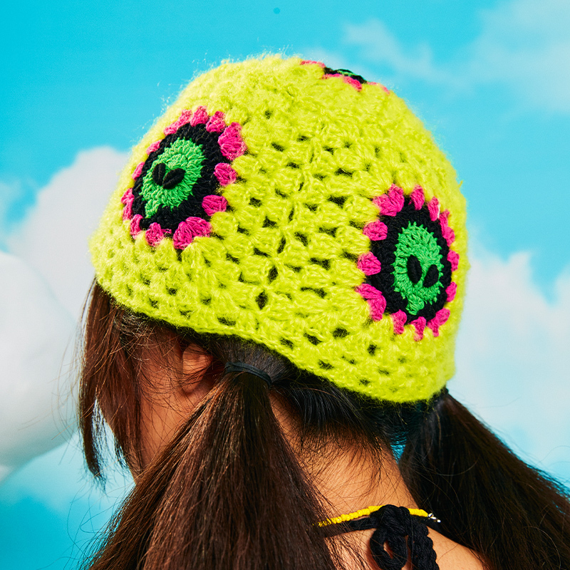 Alien patchwork hat